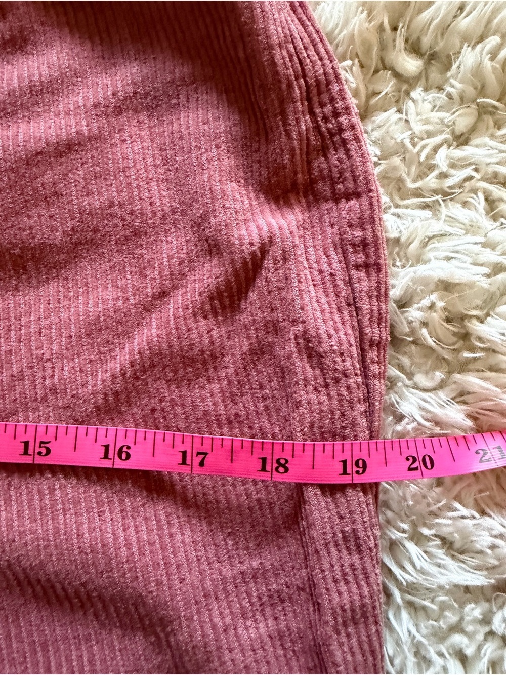 Nasty Gal Rose Pink Wide Wale Baggy Cordoroy Fairycore Cottagecore Boho Jeans - Picture 7 of 9